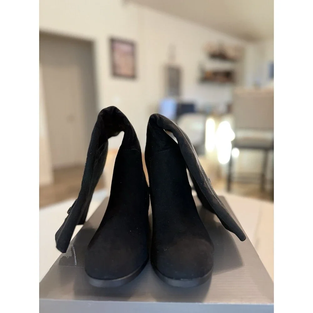 Style & Co. Black Over the Knee Charmaneef Boots NWT 6M